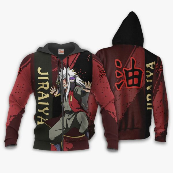 Jiraiya Sage Hoodie Shirt Naruto Anime Jacket VA12 1