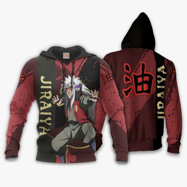 Jiraiya Sage Hoodie Shirt Naruto Anime Jacket VA12 3