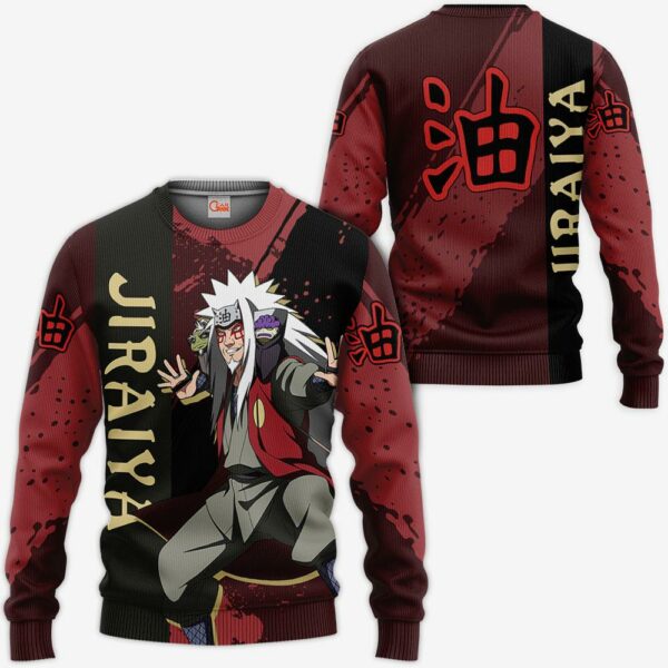 Jiraiya Sage Hoodie Shirt Naruto Anime Jacket VA12 2