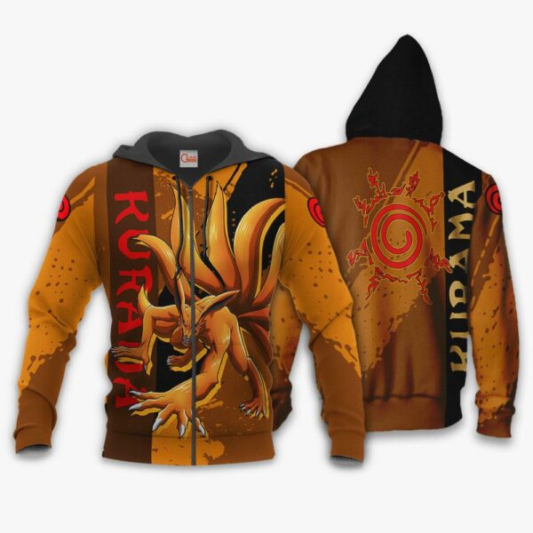 Kurama Hoodie Naruto Shirt Custom Anime Zip Jacket 1