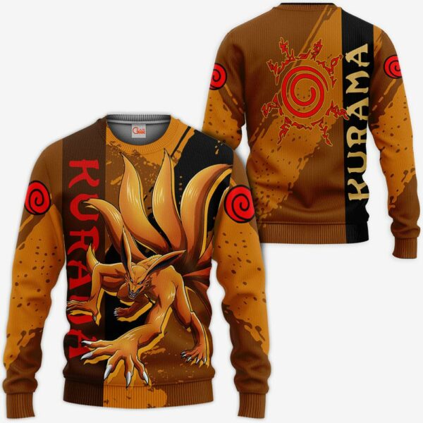 Kurama Hoodie Naruto Shirt Custom Anime Zip Jacket 2