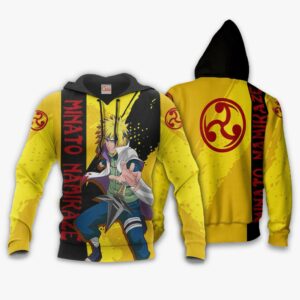 Namikaze Minato Hoodie Shirt Naruto Anime Jacket VA12 8