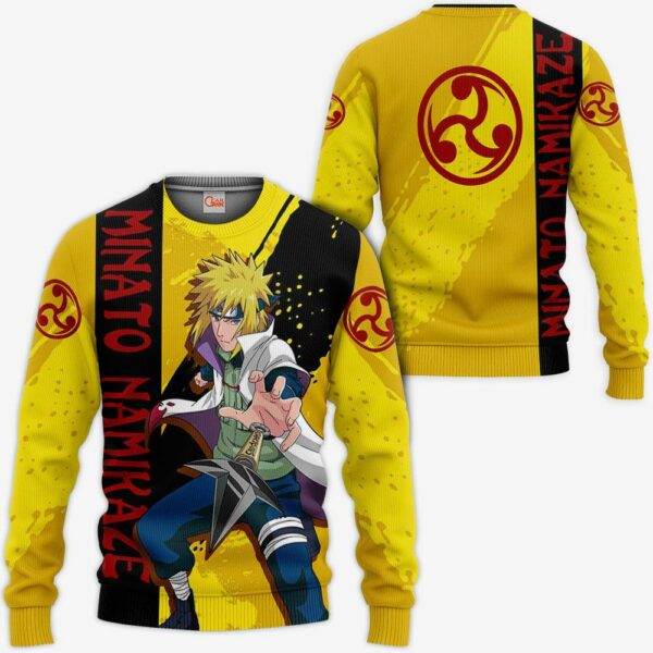 Namikaze Minato Hoodie Shirt Naruto Anime Jacket VA12 2