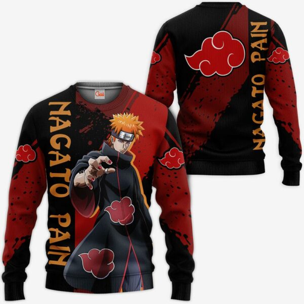 Nagato Pain Hoodie Akatsuki Naruto Shirt Custom Anime Zip Jacket 2