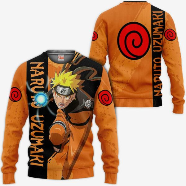 Uzumaki Naruto Hoodie Naruto Shirt Custom Anime Zip Jacket 2