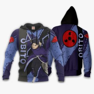 Obito Hoodie Akatsuki Naruto Shirt Custom Anime Zip Jacket 8