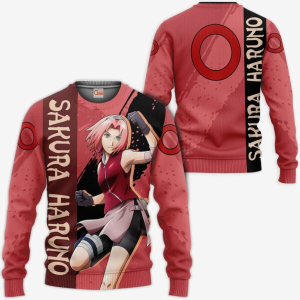 Haruno Sakura Hoodie Shirt Naruto Anime Jacket VA12 2