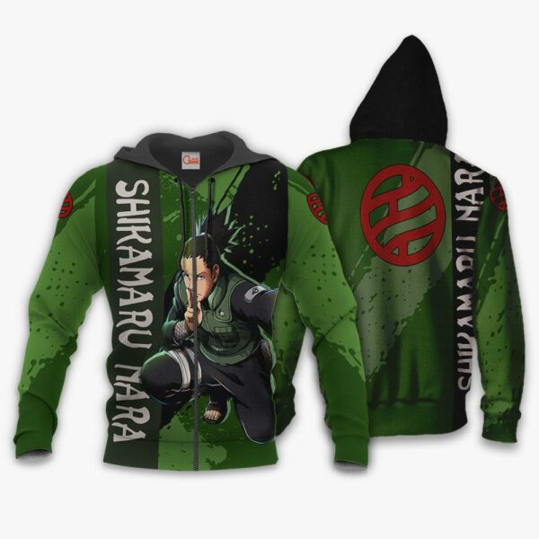 Nara Shikamaru Hoodie Shirt Naruto Anime Jacket VA12 1