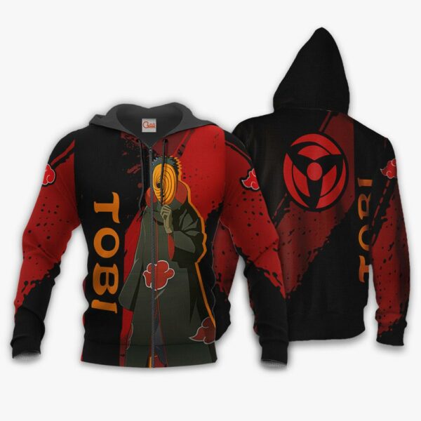 Tobi Hoodie Akatsuki Naruto Shirt Custom Anime Zip Jacket 1