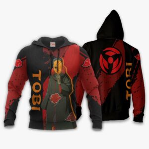 Tobi Hoodie Akatsuki Naruto Shirt Custom Anime Zip Jacket 8