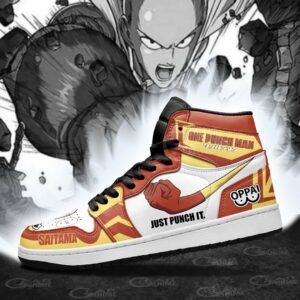 Saitama Just Punch It Sneakers One Punch Man Anime Shoes MN10 9