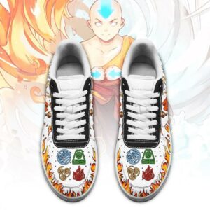 Aang Avatar Airbender Sneakers Four Nation Tribes Avatar Anime Shoes 4