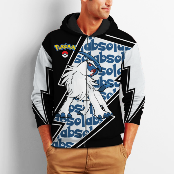 Absol Zip Hoodie Costume Pokemon Shirt Fan Gift Idea VA06 2