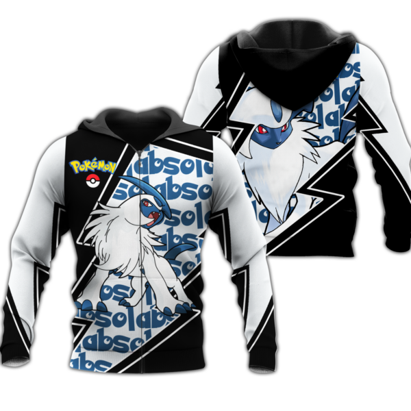 Absol Zip Hoodie Costume Pokemon Shirt Fan Gift Idea VA06 1