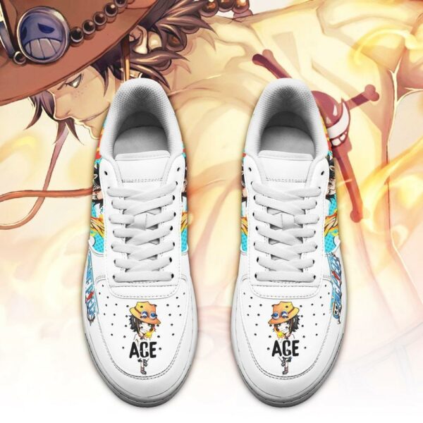 Ace Sneakers Custom One Piece Anime Shoes Fan PT04 2