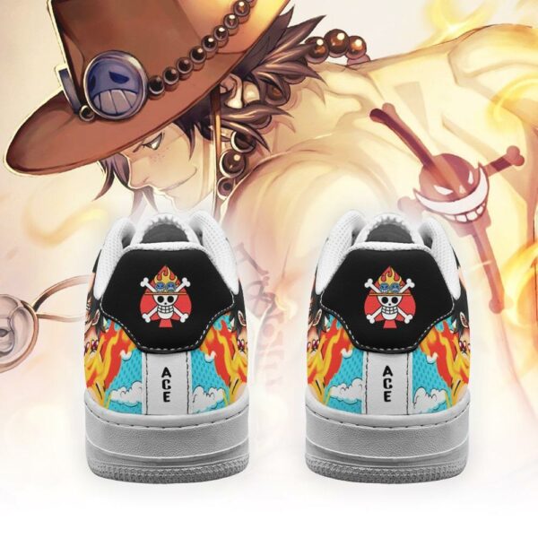 Ace Sneakers Custom One Piece Anime Shoes Fan PT04 3