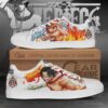 Portgas D Ace Skate Shoes One Piece Custom Anime Shoes 8