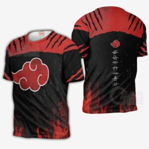 Akatsuki Clan Shirt Costume Akatsuki Naruto Anime Hoodie Sweater 9