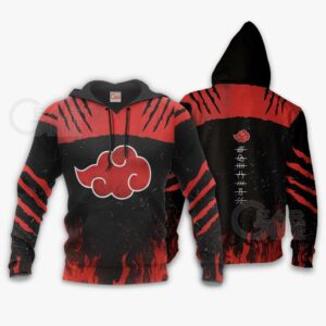 Akatsuki Clan Shirt Costume Akatsuki Naruto Anime Hoodie Sweater 10