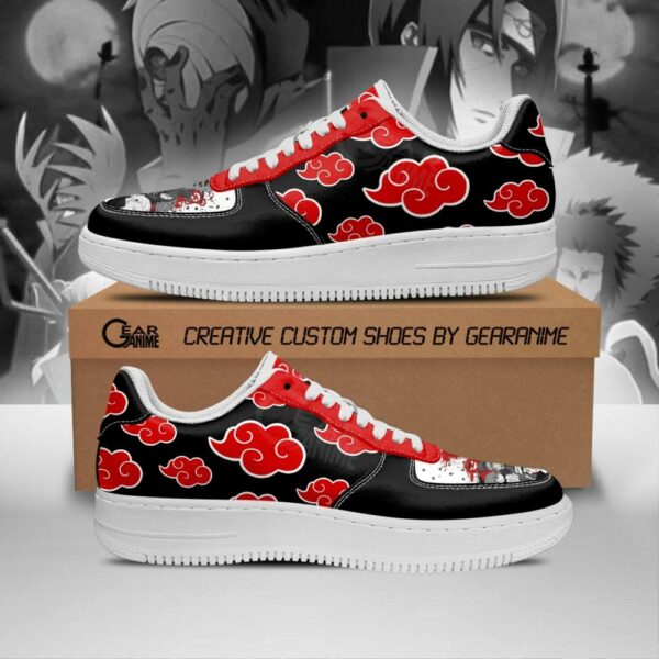 Akatsuki Cloud Shoes Black Naruto Anime Custom Shoes 1