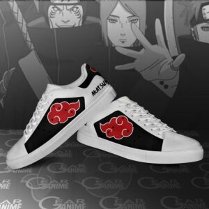 Akatsuki Cloud Skate Shoes Naruto Anime Custom Shoes PN09 6