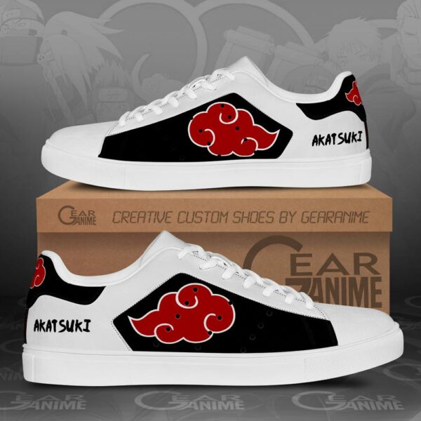 Akatsuki Cloud Skate Shoes Naruto Anime Custom Shoes PN09 1