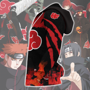 Akatsuki Cloud Zip Hoodie Cosplay Naruto Shirt Anime Fan Gift Idea VA06 5