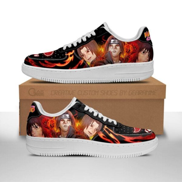 Akatsuki Itachi Sneakers Custom Naruto Anime Shoes Leather 1