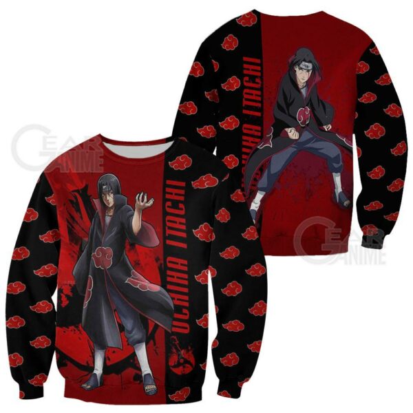 Akatsuki Itachi Hoodie Shirt Naruto Akatsuki Anime Jacket 2