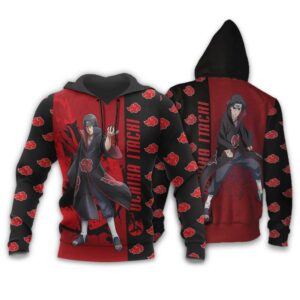 Akatsuki Itachi Hoodie Shirt Naruto Akatsuki Anime Jacket 10