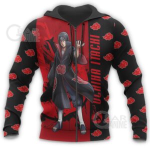 Akatsuki Itachi Hoodie Shirt Naruto Akatsuki Anime Jacket 13