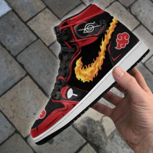 Itachi Sneakers Fireball No Jutsu! Akatsuki Naruto Anime Shoes 9