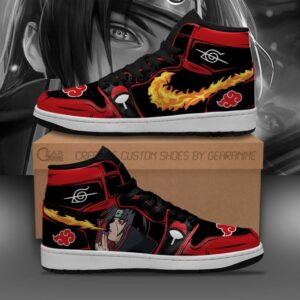 Akatsuki Itachi Sneakers Naruto Anime Shoes Fireball No Jutsu! 13