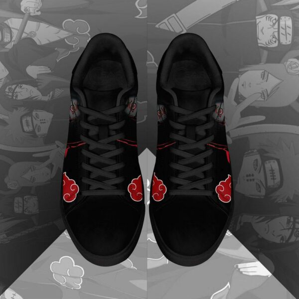 Akatsuki Itachi Skate Shoes Naruto Anime Custom Shoes PN09 3