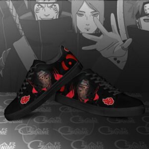 Akatsuki Itachi Skate Shoes Naruto Anime Custom Shoes PN09 7