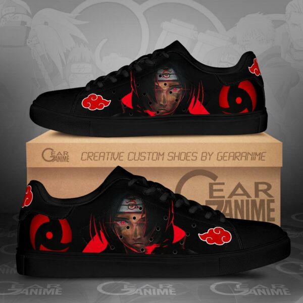 Akatsuki Itachi Skate Shoes Naruto Anime Custom Shoes PN09 1