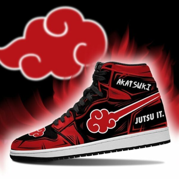 Akatsuki Sneakers Cloud Jutsu It Naruto Anime Shoes MN05 2