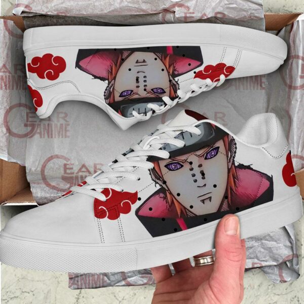 Akatsuki Nagato Pain Skate Shoes Naruto Anime Custom Shoes PN09 2