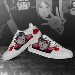 Akatsuki Nagato Pain Skate Shoes Naruto Anime Custom Shoes PN09 7