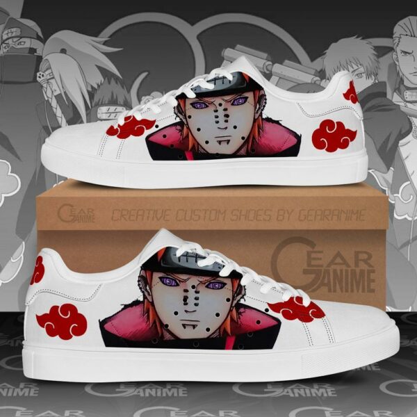 Akatsuki Nagato Pain Skate Shoes Naruto Anime Custom Shoes PN09 1