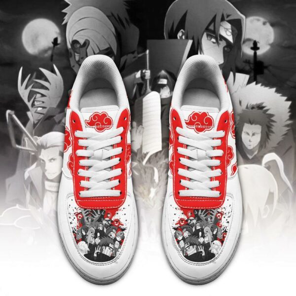 Akatsuki Shoes Shoes Naruto Anime Custom Shoes White 2