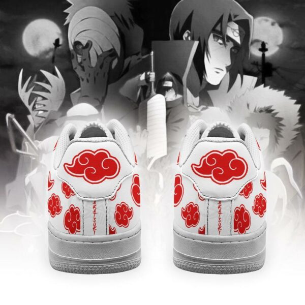 Akatsuki Shoes Shoes Naruto Anime Custom Shoes White 3