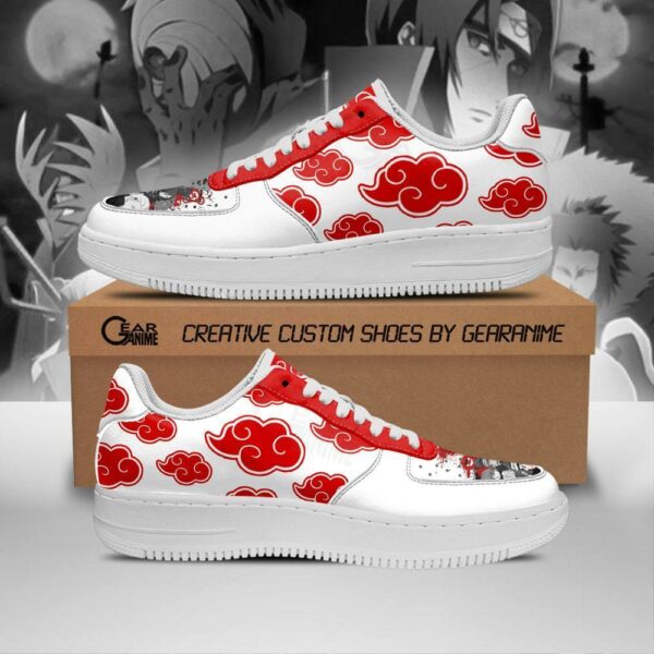 Akatsuki Shoes Shoes Naruto Anime Custom Shoes White 1