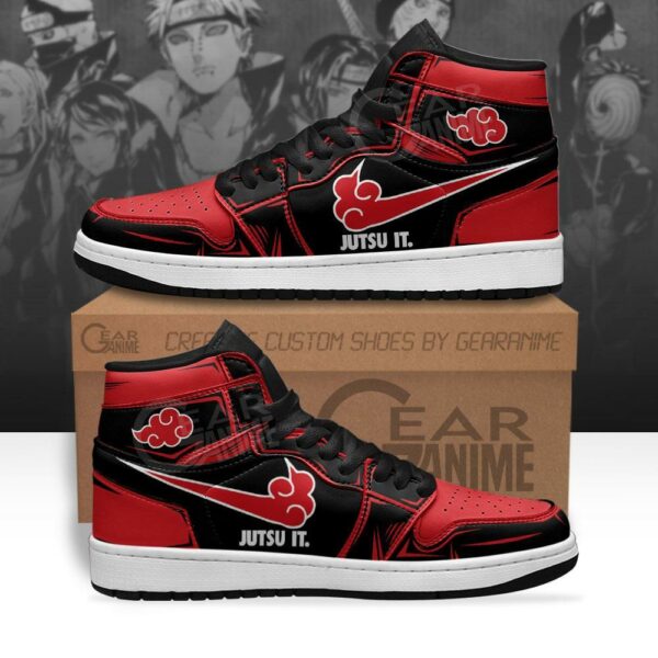 Akatsuki Sneakers Custom Jutsu It Anime Naruto Shoes 1