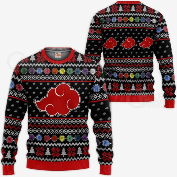 Akatsuki Ugly Christmas Sweater Naruto Anime Xmas Gift Idea VA10 1