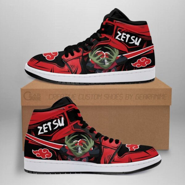 Akatsuki Zetsu Naruto Anime Sneakers Fan Gift MN04 1