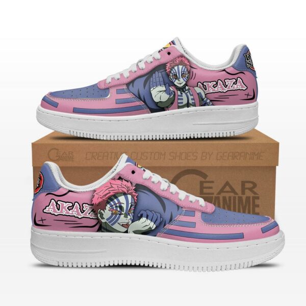 Akaza Air Sneakers Custom Anime Demon Slayer Shoes 1