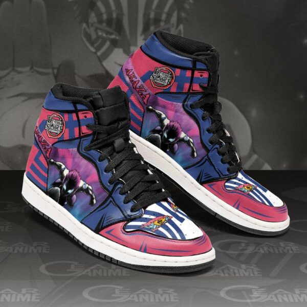 Akaza Sneakers Custom Anime Mugen Train Demon Slayer Shoes 2