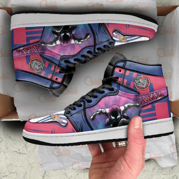 Akaza Sneakers Custom Anime Mugen Train Demon Slayer Shoes 3