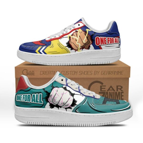 All Might and Deku Air Sneakers Custom Anime My Hero Academia Shoes 1